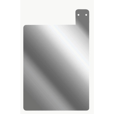 Placa Dispersiva AÇO INOX - 11 X1 5cm - AUTOCLAVÁVEL - Conector Pressão - M18